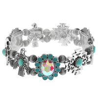 WESTERN TURQUOISE STRETCH BRACELET
