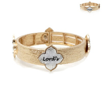 DOUBLE STRETCH LORDS PRAYER BRACELET