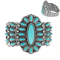 WESTERN STONE DESIGN STRETCH BRACELET