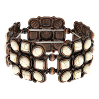 WESTERN TURQUOISE STRETCH BRACELET