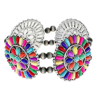 WESTERN TURQUOISE STRETCH BRACELET