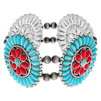 WESTERN TURQUOISE STRETCH BRACELET
