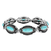 WESTERN DESIGN TEXTURE STRETCH BRACELET