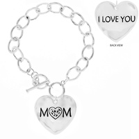 MOTHERS DAY MOM / MOTHER DUALSIDE INSPIRATION MESSAGE TOGGLE BRACELET