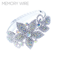 ABCR-S S RS FLORAL WIRE CUFF BCLT