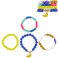 BANANA CHARM BEAD BRACELET SET