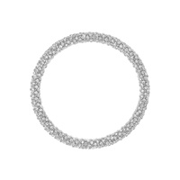 CR-S s rhinestone tube bangle Len:2.68in Size:3.15x0.31in