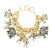 TOGGLE ELEPHANT CHARM BRACELET