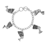 EGYPTIAN QUEEN NEFERTITI CHARM CHAIN TOGGLE BRACELET