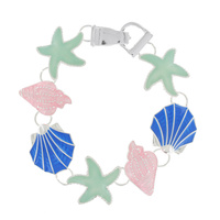 SEASHEL -MARINE OCEAN THEMED ENAMEL MAGNETIC CLOSURE BRACELET