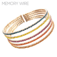 5 line memory wire bracelet