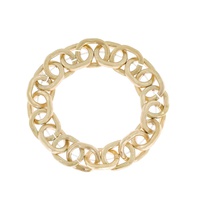 METAL PAPERCLIP LINK CHAIN STRETCH BRACELET