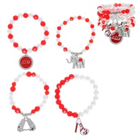 DELTA SIGMA SORORITY LAYERING CHARM BRACELET SET