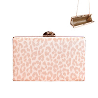 LEOPARD CHEETAH PRINT EVENING BAG