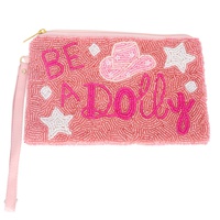 WESTERN BE A DOLLY BEADED WRISTLET BAG