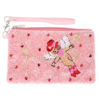 WESTERN LASSOED MY HEART WRISTLET COIN BAG