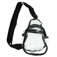 CLEAR TRANSPARENT STADIUM APPROVED SLING BAG