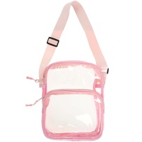 CLEAR TRANSPARENT STADIUM APPROVED CROSSBODY BAG