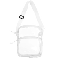 CLEAR TRANSPARENT STADIUM APPROVED CROSSBODY BAG
