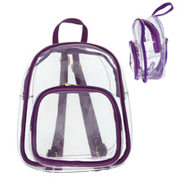 CLEAR TRANSPARENT STADIUM APPROVED BACKPACK