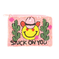 WESTERN "STUCK ON YOU" COIN BAG
