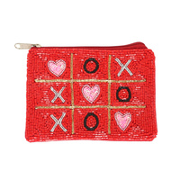 VALENTINE THEME TIC-TAC-TOE COIN BAG