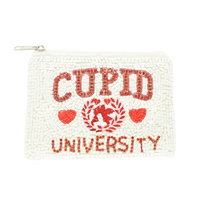 VALENTINE THEME CUPID UNIVERSITY COIN BAG