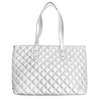 QUILTED PU LEATHER TOTE BAG