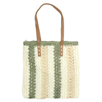 STRAW WOVEN SHOULDER BAG