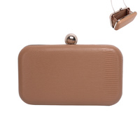 TEXTURED EVENING CLUTCH W/STRAP