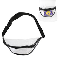 STADIUM APPROVED EVENTS SECURITY CLEAR VINYL ZIPPERED FANNY PACK WAIST BAG