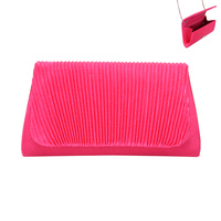 SMALL PLEATED FLAP EVENING BAG