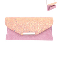GLITTERY ENVELOPE EVENING BAG