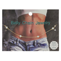 SYNTHETIC PEARL BELLY CHAIN