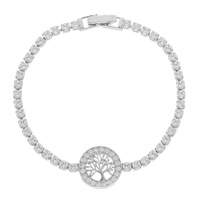 CZ TREE OF LIFE TENNIS BRACELET