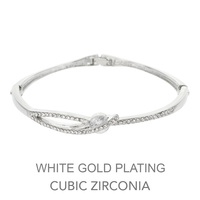 DAINTY INFINITY CUBIC ZIRC BANGLE