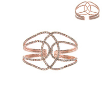 LINKED RHINESTONE BRACELET W/GEMS