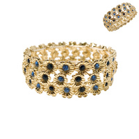 3 LINE FLOWER STRETCH BRACELET