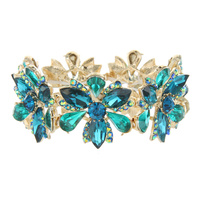 MARQUISE STONE FLOWER STRETCH BRACELET