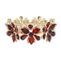 MARQUISE STONE FLOWER STRETCH BRACELET