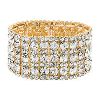 JEWEL EMBELLISHED STRETCH BRACELET