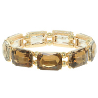 RECTANGLE CRYSTAL STRETCH BRACELET