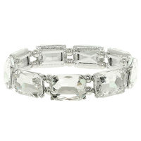 RECTANGLE CRYSTAL STRETCH BRACELET
