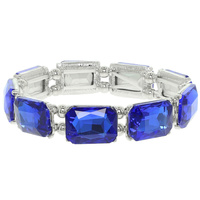 RECTANGLE CRYSTAL STRETCH BRACELET