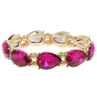 TEARDROP CRYSTAL STRETCH BRACELET