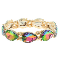 TEARDROP CRYSTAL STRETCH BRACELET