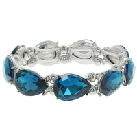 TEARDROP CRYSTAL STRETCH BRACELET