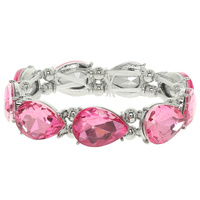 TEARDROP CRYSTAL STRETCH BRACELET