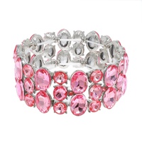 ROUND AND OVAL CUT CRYSTAL BRACELET
