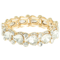 MULTI-CUT CRYSTAL EMBELLISHED BRACELET